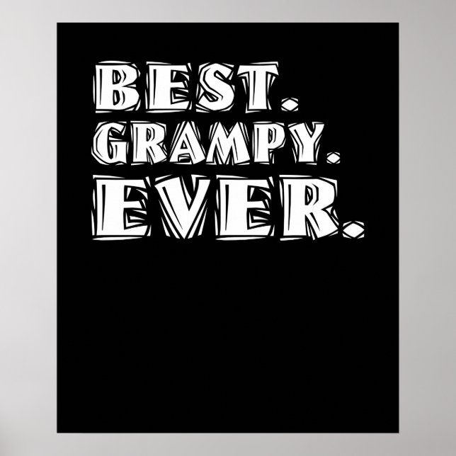 Poster Meilleur Grampy Ever Grandfather (Devant)