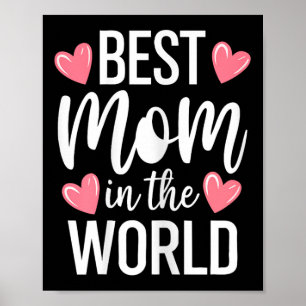 Poster Meilleur Maman Du Monde T-Shirt Femmes Meilleure M