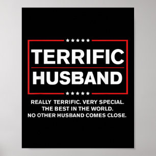 Poster Meilleur Mari Trump 2024 - Terrifique Mari drôle