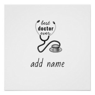 Poster Meilleur Médecin de Tous les Temps Remerciement Mé
