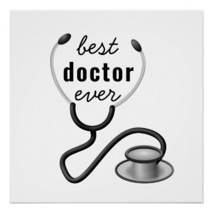 Poster Meilleur Médecin de Tous les Temps Remerciement Mé