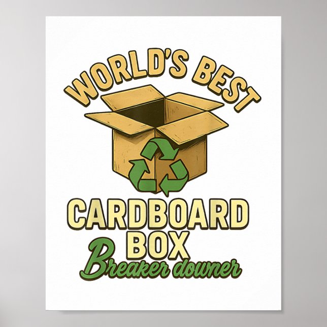 Poster Meilleur Monde Boîtier de carton Downer Funny Eco (Devant)