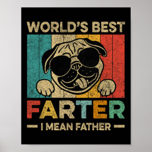 Poster Meilleur Monde Plus Loin Je Veux Dire Père Mens Fê