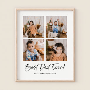 Poster Meilleur Papa Jamais Quatre Photo