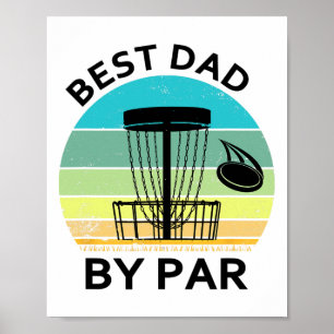 Poster Meilleur Papa Par Father's Day Disc Golf Grand-Pèr