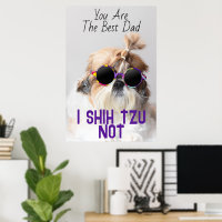 Meilleur papa Shih Tzu Pas mignon drôle photo de c