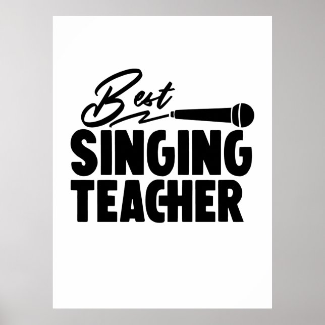 Poster Meilleur professeur de chant (Devant)