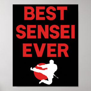 Poster Meilleur Sensei Jamais Karate Judo Tae Kwon Do App