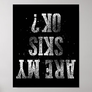 Poster Meilleur Ski Enfants Ski Cadeau Joli Skier Hommes