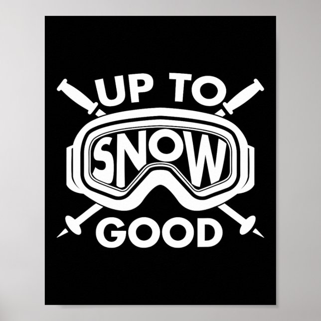 Poster Meilleur Snowboard Ski Ride Cadeau Skieurs Mignonn (Devant)
