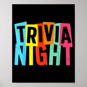 Poster Meilleure Art de soirée quiz pour hommes femmes an