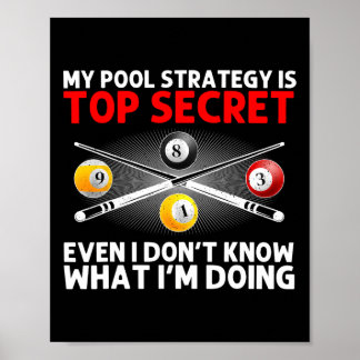 Poster Meilleure Conception De Pool Pour Hommes Femmes Bi