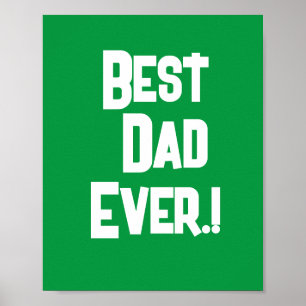 Poster Meilleure Fête des pères papa jamais