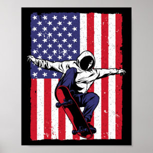 Poster Meilleure œuvre d'art pour skateboardeur pour homm