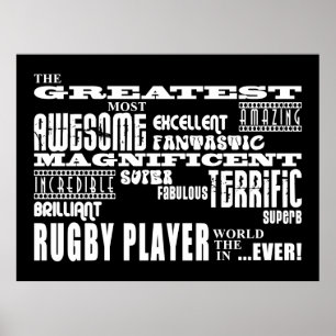 Poster Meilleurs Joueurs De Rugby Plus Grand Joueur De Ru