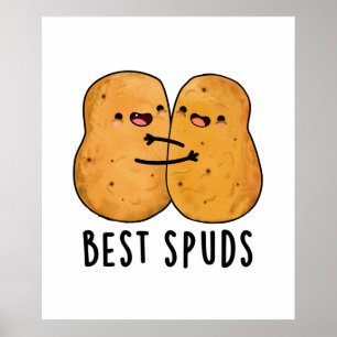 Poster Meilleurs Puds Amusant Best Buddies Pomme de terre