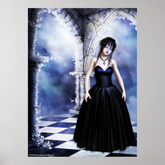 Poster Melancholy Day Dreams Art gothique