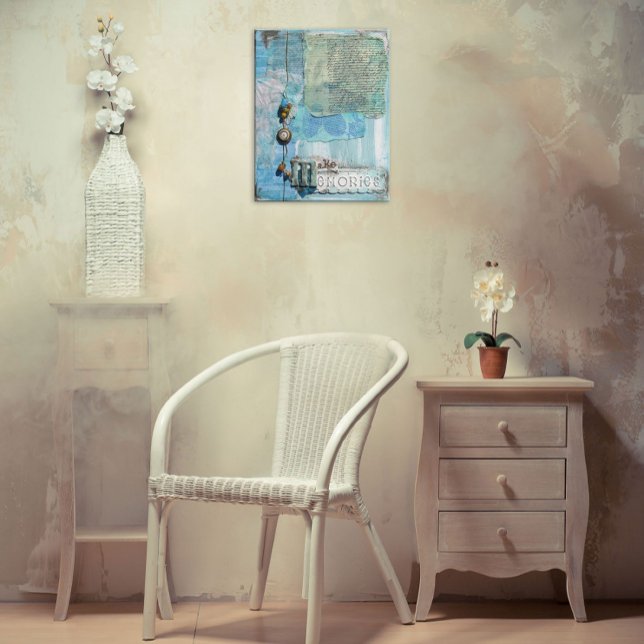 Poster Mélange de souvenirs de médias Art Imprimer (Créateur téléchargé)