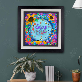 Poster Mélange Whimsical Inspirer Profitez Aujourd'Hui In