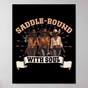 Poster Melanin Cowgirls African Melanin Cowgirl Black Son