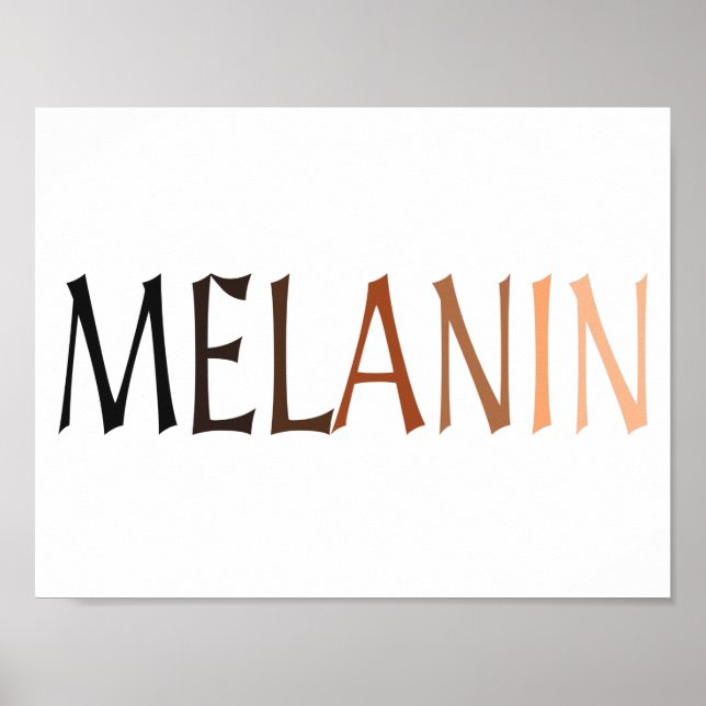 Poster MELANIN Nuances de noir (Devant)