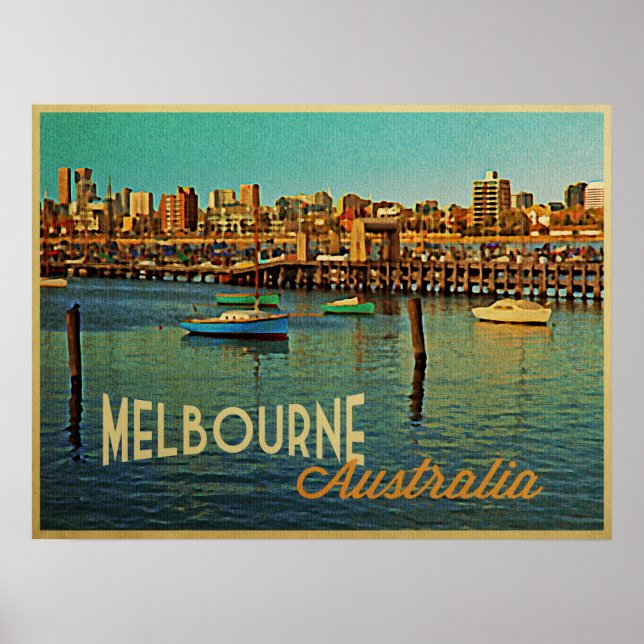 Poster Melbourne Australie (Devant)