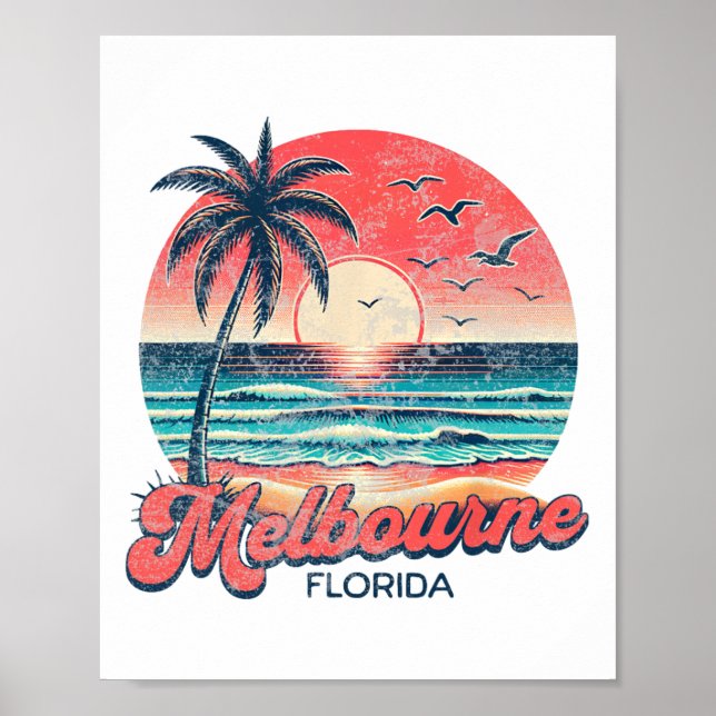 Poster Melbourne Floride  (Devant)