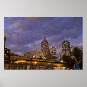 Poster Melbuorne Skyline