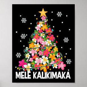 Poster Mele Kalikimaka Hawaii Noël Hawaii Noël Noël Noël