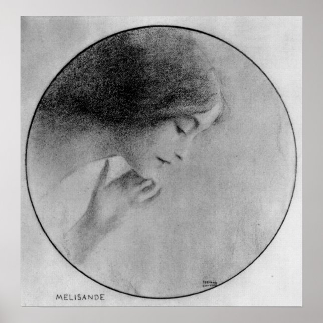 Poster Melisande par Fernand Khnopff (Devant)