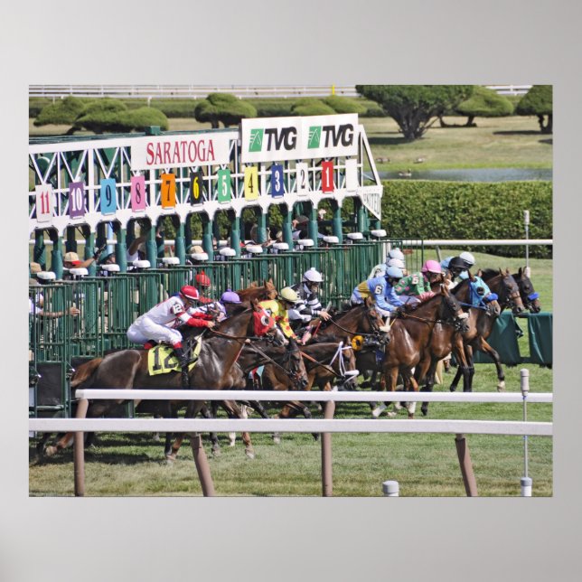 Poster Mellon Turf - Course de course Saratoga (Devant)