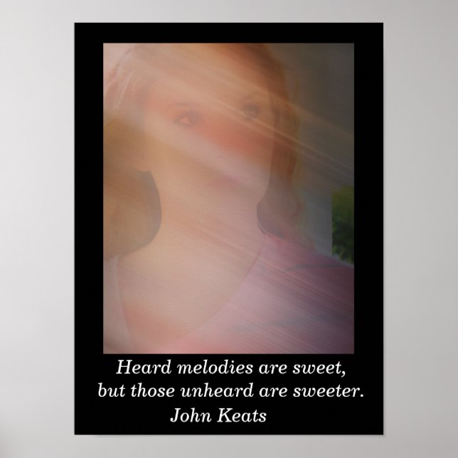 Poster Mélodies entendues - John Keats - art imprimé (Devant)