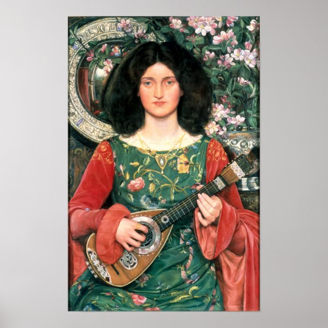 Poster Melody (Musica) par Kate Bunce (1897) (Devant)