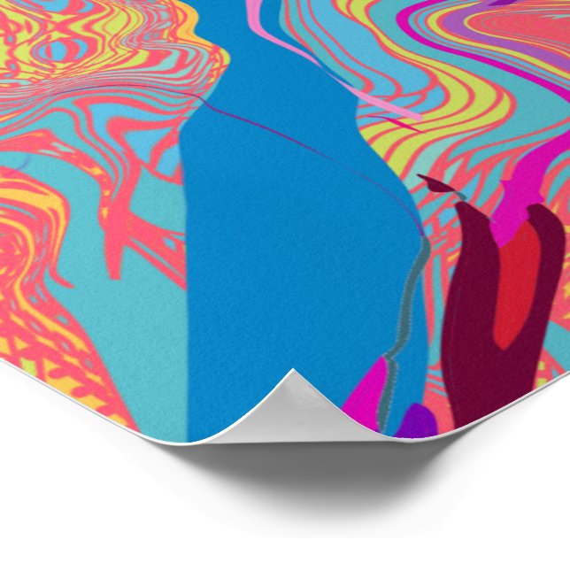 POSTER MELTED BEZIER GLITCH VERTICAL 02 (Coin)