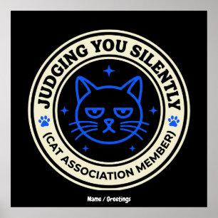 Poster Membre de l'Association Féline Officielle Vous Jug