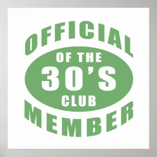 Poster Membre officiel du 30e anniversaire