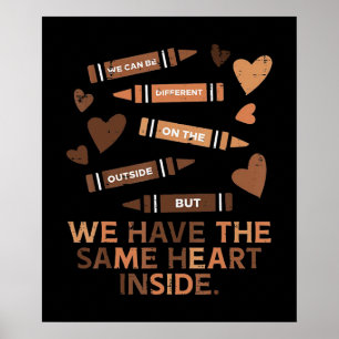 Poster Même coeur Mois de l'histoire des Noirs