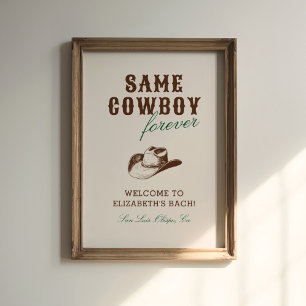 Poster Même Cowboy pour Toujours Week-end Enterrement de