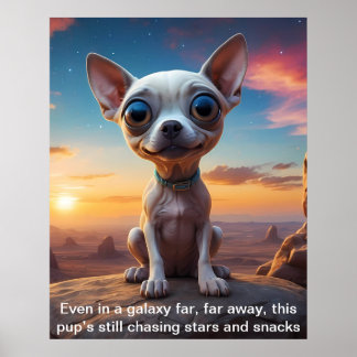 Poster Même dans une galaxie lointaine, je suis toujours 