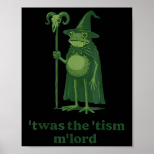Poster Mème de magicien C'était le seigneur Tism Grenouil