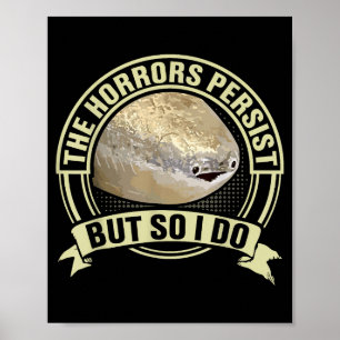 Poster Mème de poisson Sacabambass drôle Les horreurs per