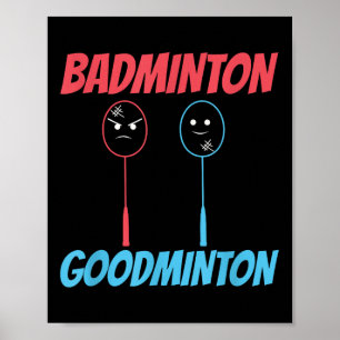 Poster Mème de raquette Badminton Goodminton