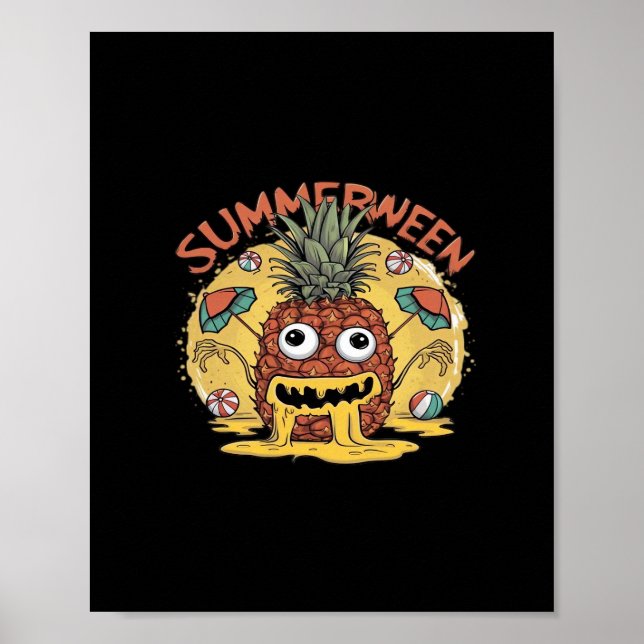 Poster Mème de tendance classique de Summerween (Devant)