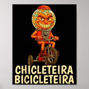 Poster Mème drôle d'enfants de Brainrot italien Chicletei