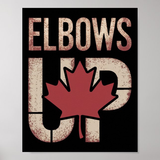 Poster Mème Elbows Up Canada  (Devant)