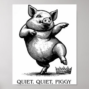 Poster Mème féministe Ggy silencieux humour subtil protes