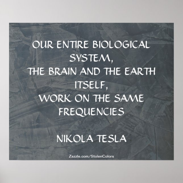 POSTER MÊME FRÉQUENCES - NIKOLA TESLA (Devant)