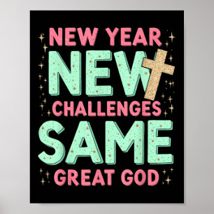 Poster Même Grand Dieu Jésus Nouvel An Nouveaux défis