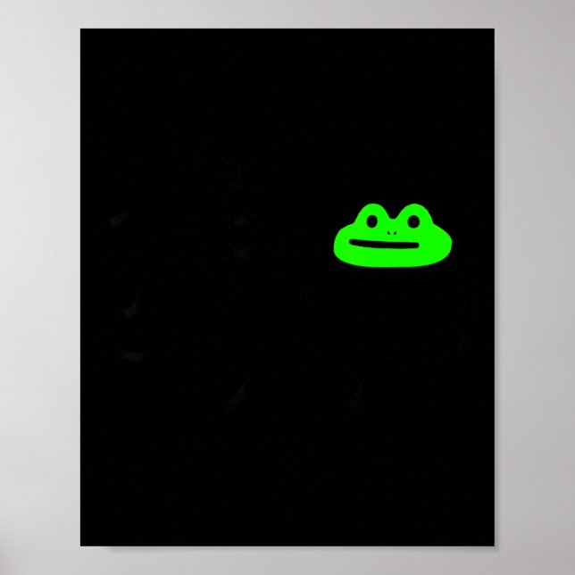 Poster Mème Grenouille Malhonnête Se Comporter Pas Drôle  (Devant)