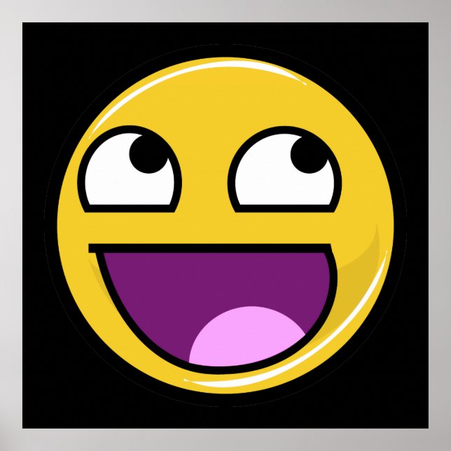 Poster Mème Internet Face génial (Devant)